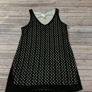 Motherhood Maternity Black Lace Dress Overlay S